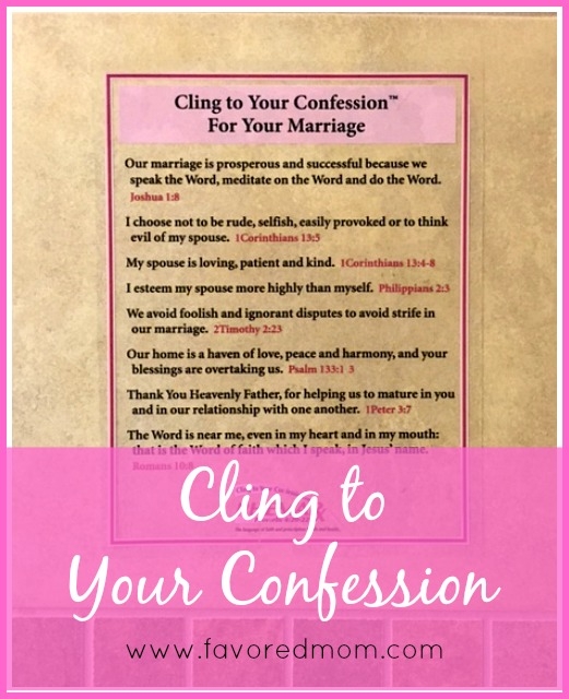 Cling to Your Confession | FavoredMom.com