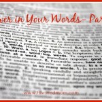 Power in Your Words | Part I